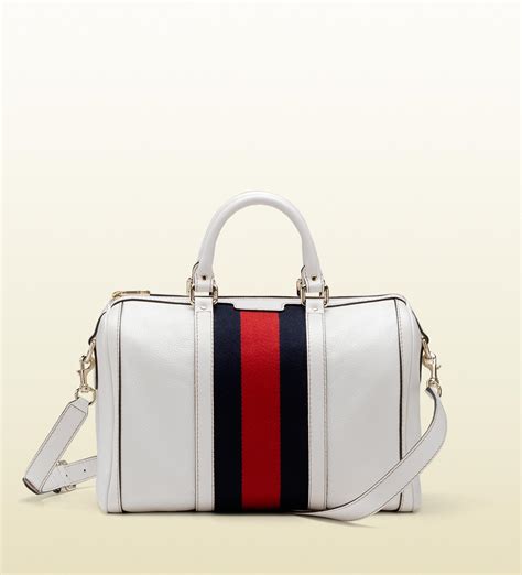 gucci boston bag white|authentic Gucci Boston bag.